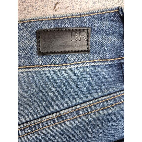 NWT Blue Revival Recycled Denim Teresa Crystal Studs Straight Ankle Jean 28x27 - Picture 6 of 9